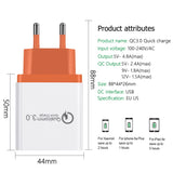 Universal 18 W USB Quick charge 3.0 5V 3A for Iphone 7 8  EU US Plug Mobile Phone Fast charger charging for Samsug s8 s9 Huawei