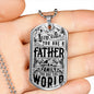 Father Day Dog Tag Necklace
