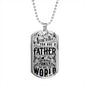 Father Day Dog Tag Necklace