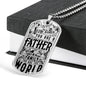 Father Day Dog Tag Necklace