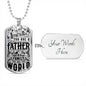 Father Day Dog Tag Necklace