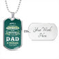 Teacher Dad Dog Tag Necklace