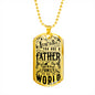 Father Day Dog Tag Necklace
