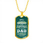 Teacher Dad Dog Tag Necklace