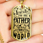 Father Day Dog Tag Necklace