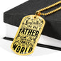 Father Day Dog Tag Necklace