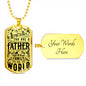 Father Day Dog Tag Necklace