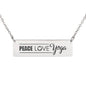 Peace Love Yoga Necklace