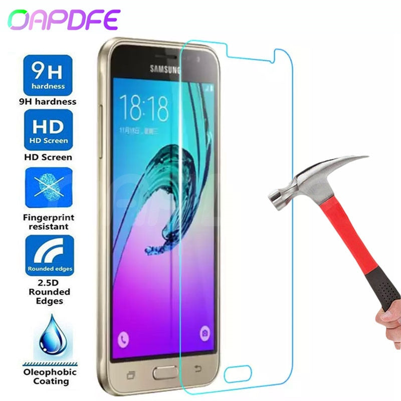 Premium Tempered Glass on the For Samsung Galaxy S7 J3 J5 J7 2015 2016 2017 J3 J7 2018 Screen Protector HD Protective Film Case